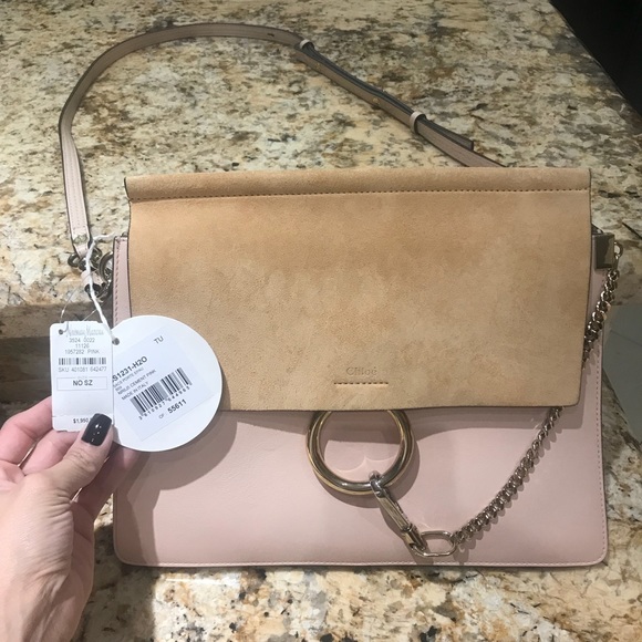 chloe faye bag pink